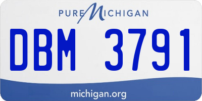 MI license plate DBM3791