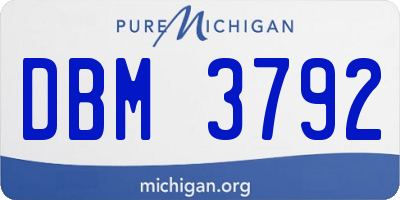 MI license plate DBM3792