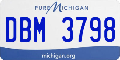 MI license plate DBM3798