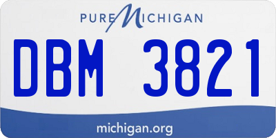 MI license plate DBM3821