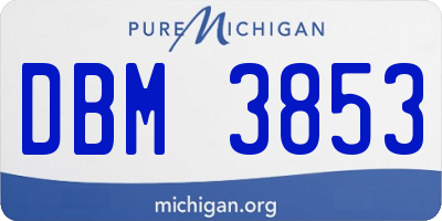MI license plate DBM3853