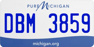 MI license plate DBM3859