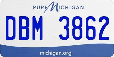 MI license plate DBM3862