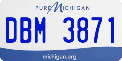 MI license plate DBM3871