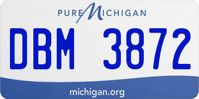 MI license plate DBM3872