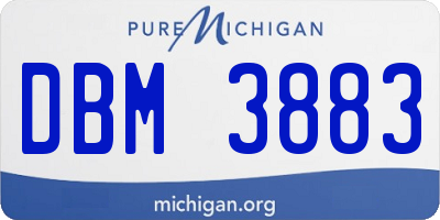 MI license plate DBM3883