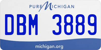 MI license plate DBM3889