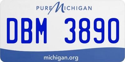 MI license plate DBM3890