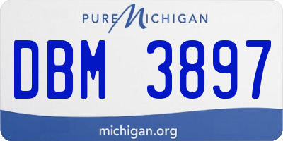 MI license plate DBM3897