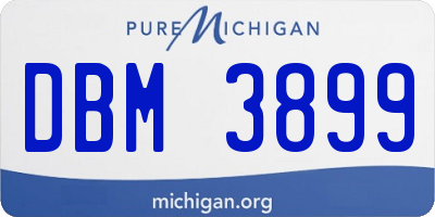 MI license plate DBM3899
