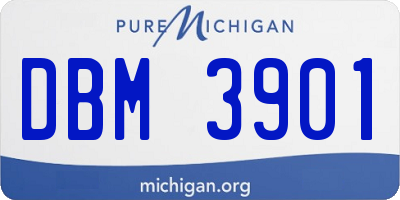MI license plate DBM3901