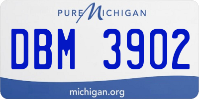 MI license plate DBM3902