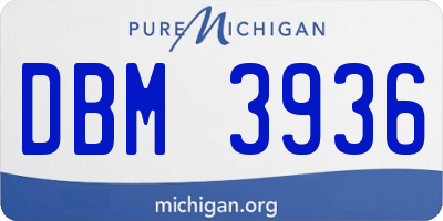 MI license plate DBM3936