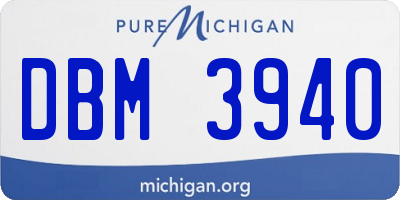 MI license plate DBM3940