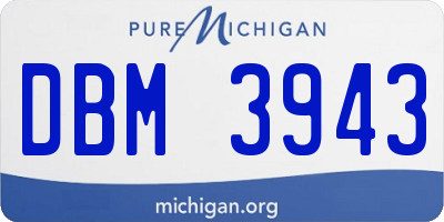 MI license plate DBM3943