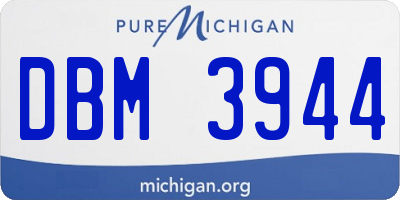 MI license plate DBM3944