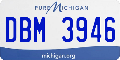 MI license plate DBM3946