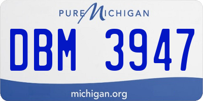 MI license plate DBM3947