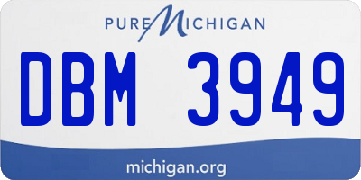 MI license plate DBM3949