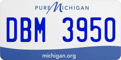 MI license plate DBM3950