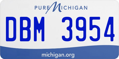 MI license plate DBM3954