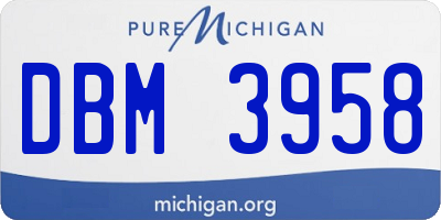 MI license plate DBM3958