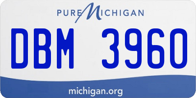 MI license plate DBM3960