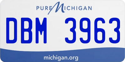 MI license plate DBM3963