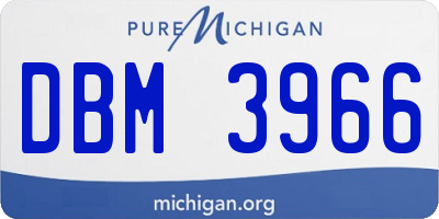 MI license plate DBM3966