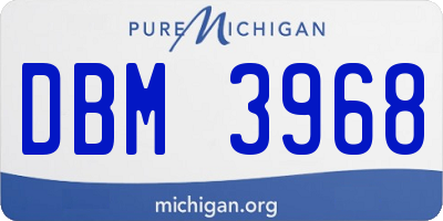 MI license plate DBM3968