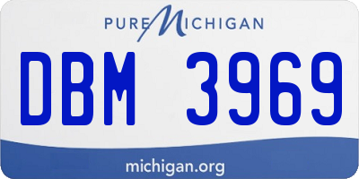 MI license plate DBM3969