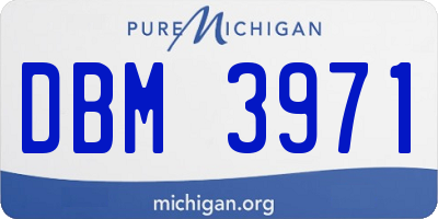 MI license plate DBM3971