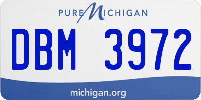 MI license plate DBM3972