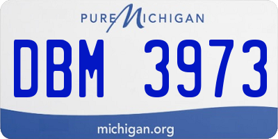 MI license plate DBM3973
