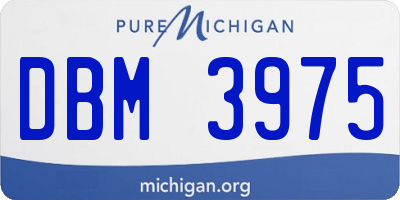 MI license plate DBM3975