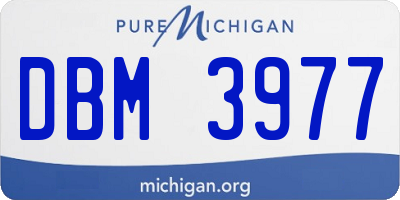 MI license plate DBM3977