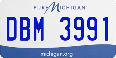 MI license plate DBM3991