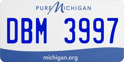 MI license plate DBM3997