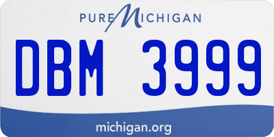 MI license plate DBM3999