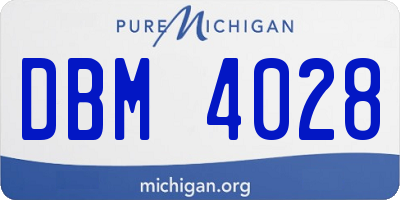 MI license plate DBM4028