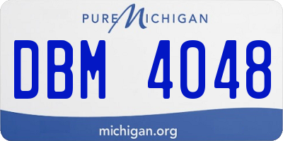 MI license plate DBM4048
