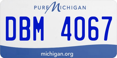 MI license plate DBM4067