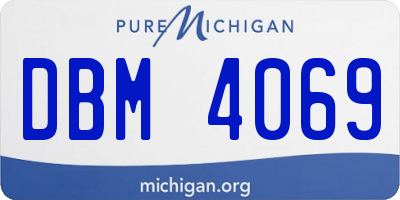MI license plate DBM4069