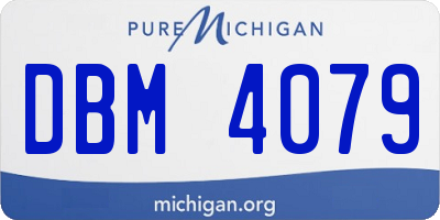 MI license plate DBM4079
