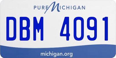 MI license plate DBM4091