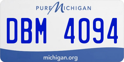 MI license plate DBM4094