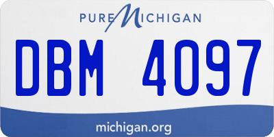 MI license plate DBM4097