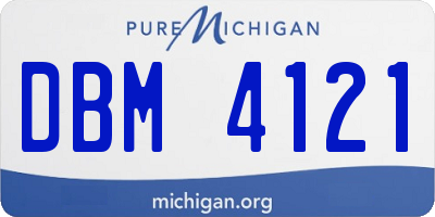 MI license plate DBM4121