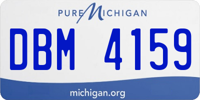 MI license plate DBM4159