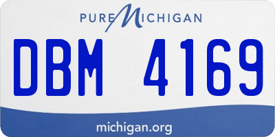MI license plate DBM4169